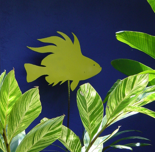 fish garden sculpture