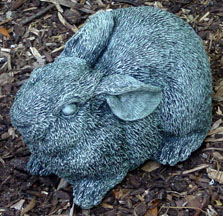 small bunny rabbit garden statue